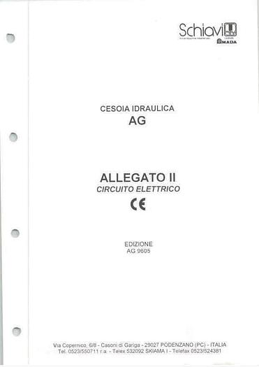 Used LIBRO CESOIA A GHIGLIOTTINA UDRAULICA SCHIAVI AG 3004
