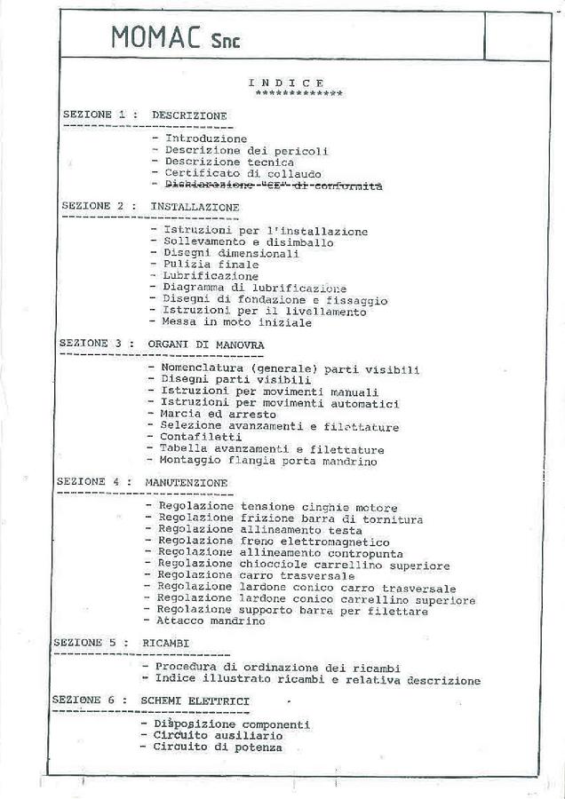 Usato LIBRO TORNIO MOMAC SV