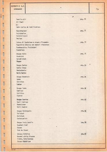 Used TORNIO GORNATI LEGOOR Serie 13000 Mod 1500x200/230/250