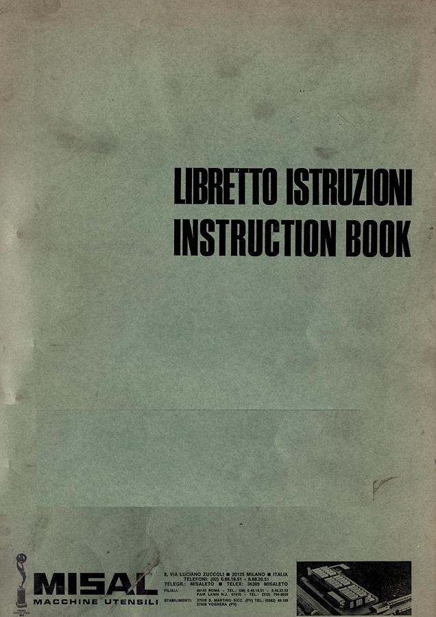 Usato LIBRO TORNIO PARALLELO MISAL
