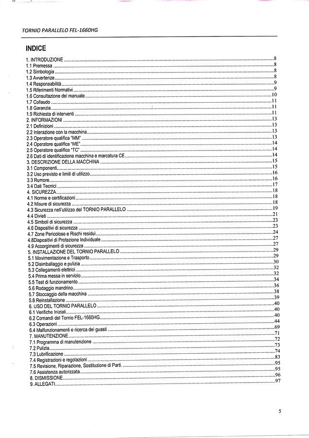 Usato LIBRO TORNIO PARALLELO ADRIA FEL