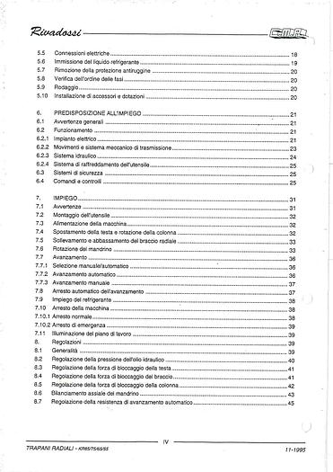 Used TRAPANO RADIALE RIVADOSSI