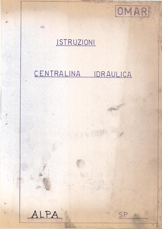 Usato LIBRO RETTIFICA ALPA RVA 1000