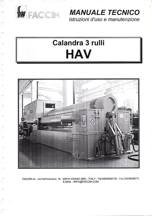 Usato LIBRO CALANDRA FACCIN HAV