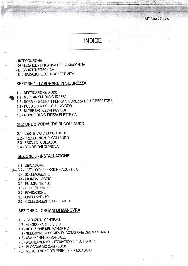 Usato LIBRO TORNIO PARALLELO MOMAC SM