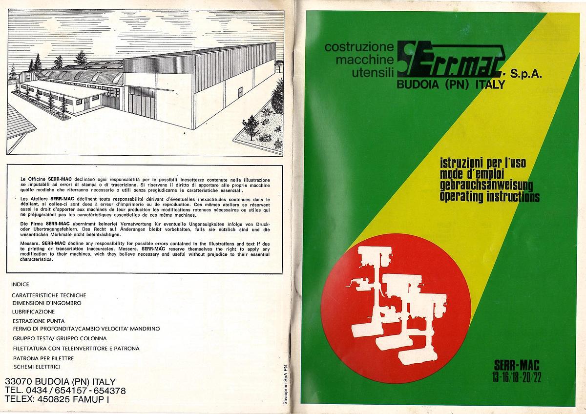 Usato LIBRO TRAPANO A COLONNA SERRMAC RAG