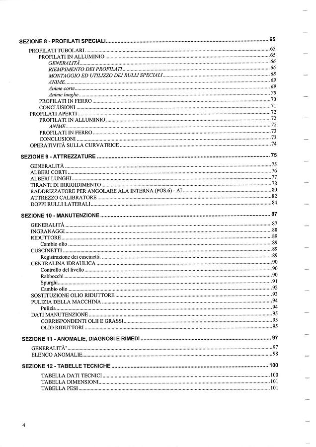 Usato CURVAPROFILI TAURING DELTA 40 H