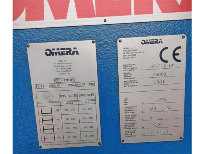 Usato PUNZONATRICE OMERA OP 120 HY USATA