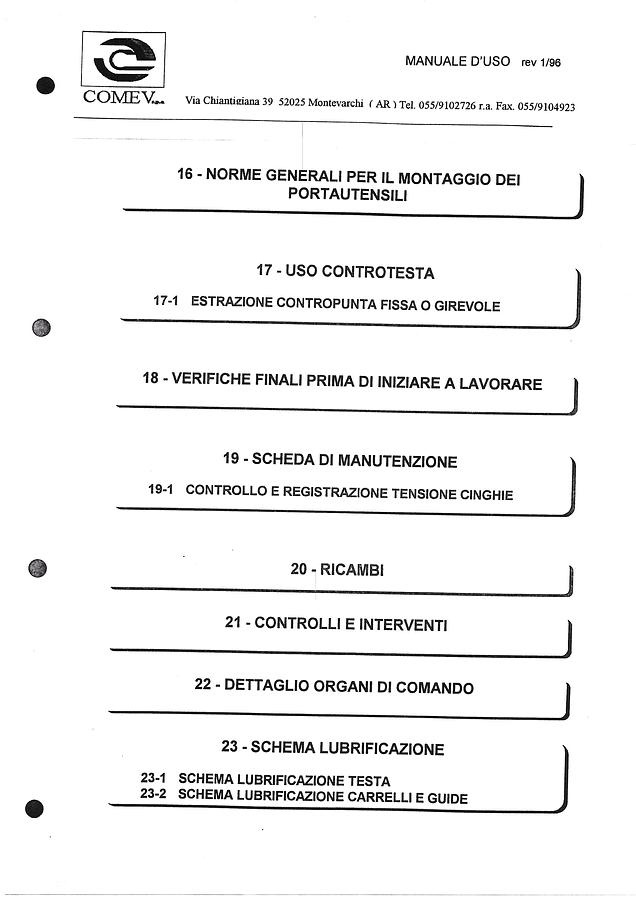 Usato LIBRO TORNIO COMEV MT