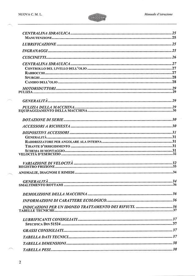Usato LIBRO CURVATRICE ERCOLINA