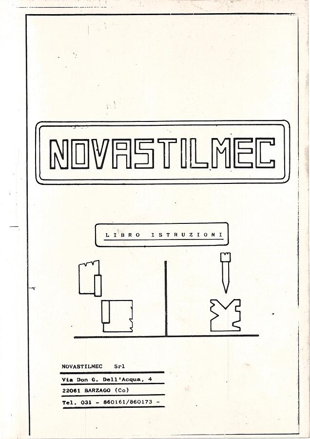 Usato LIBRO CESOIA A GHIGLIOTTINA NOVASTILMEC