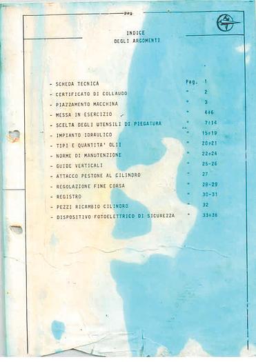 Usato LIBRO PIEGATRICE FARINA PFO/S 3000X200T