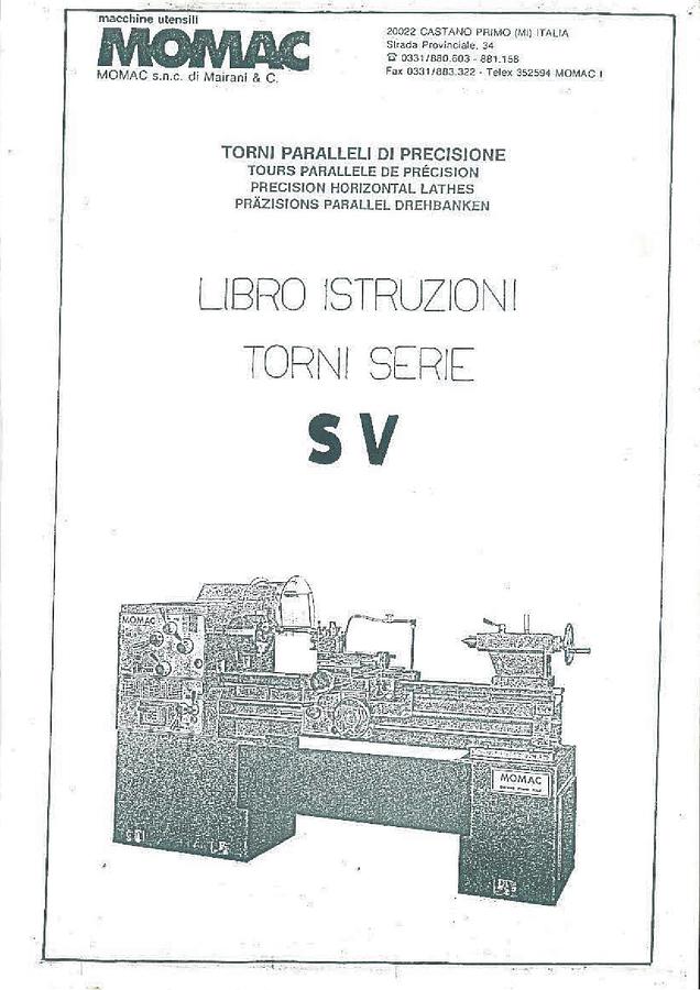 Usato LIBRO TORNIO MOMAC SV