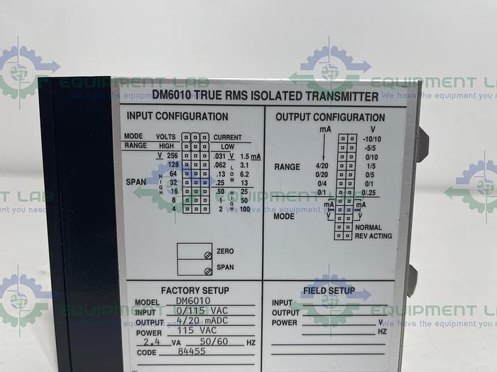 Wilkerson Instrument  DM6010 True RMS Isolated Transmitter 115 VAC, 4/20 mADC