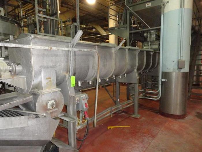 Used GEM Thermascrew Blancher; 24"Diameter x 20' Long