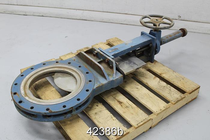 Used Dezurik 16" Hand Operated Knife Gate Valve #42386