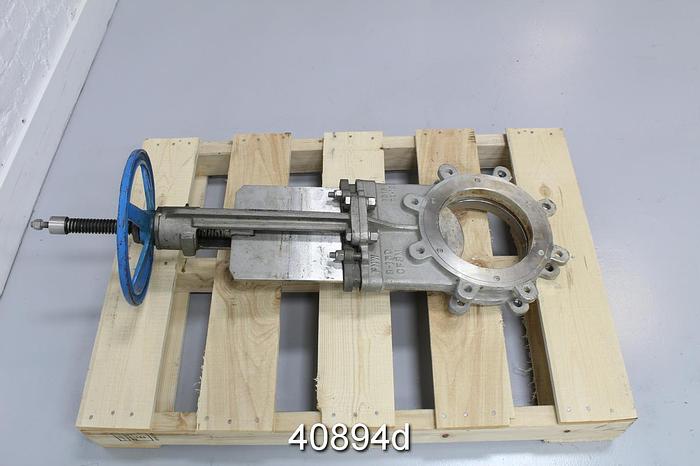 Used 8" FNW Hand Operated Knife Gate Valve #40894
