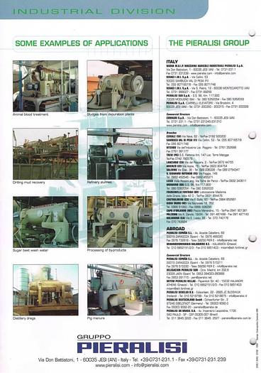 Refurbished PIERALISI decanter, type JUMBO 4