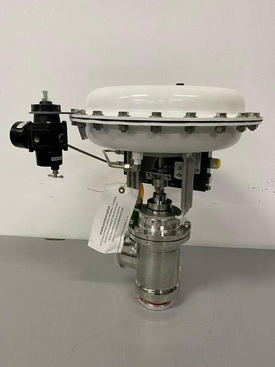Used Steriflow 978SP 3" Sanitary Control Valve w/ Siemens PS2 HART Positioner