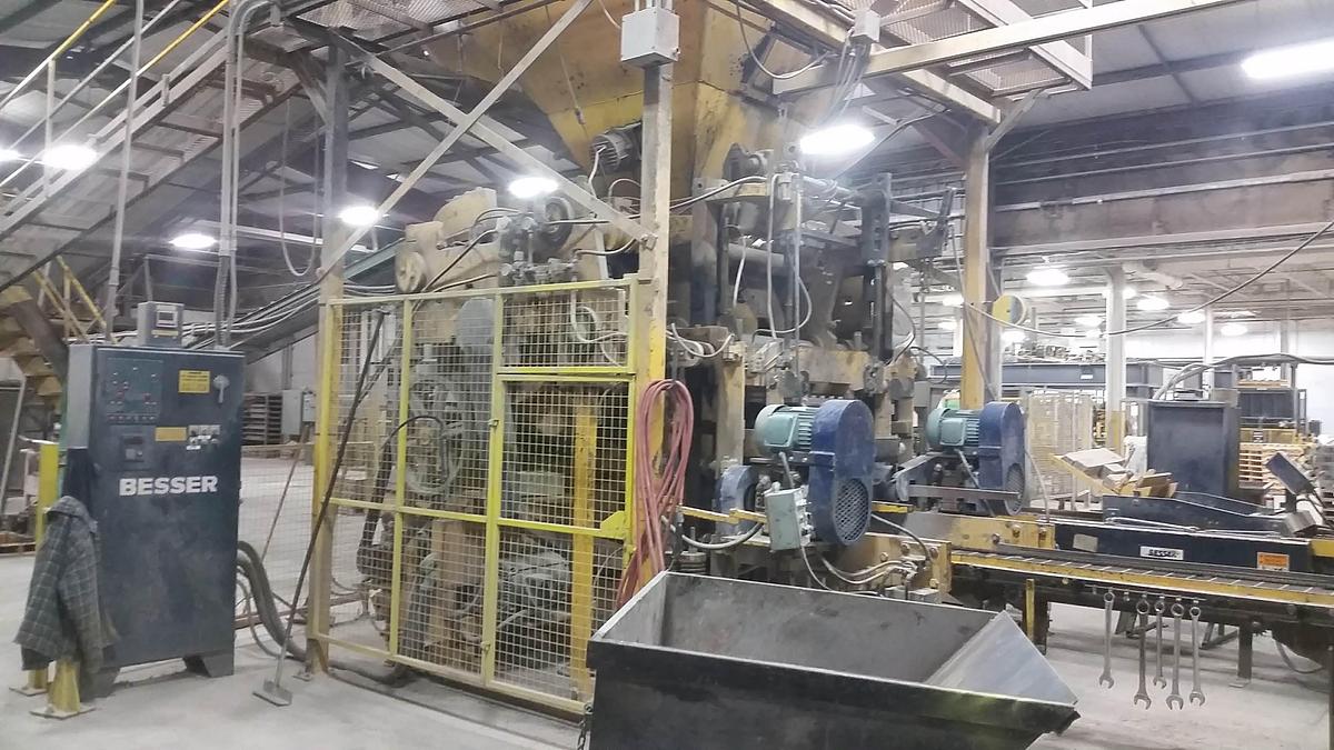 Used Besser Dynapac complete block plant