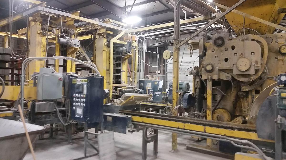 Used Besser Dynapac complete block plant
