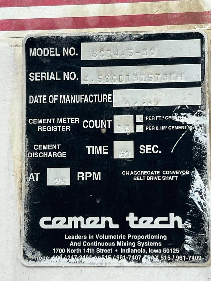 Used 2004 Cementech