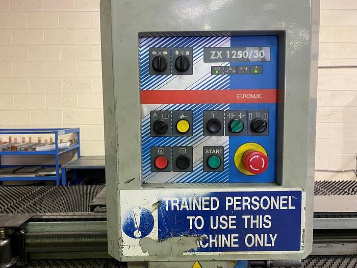 Used 2001 Euromac ZX 1250/30 CNC Punching Machine