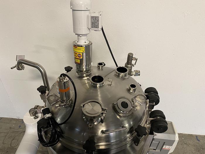 Used Allegheny Bradford 171 Liter Stainless Steel Jacketed Reactor 45 PSI w/ Agitator