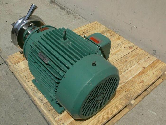 Used Tri-Clover Industrial Size Sanitary Centrifugal Pump w/ a 40HP Reliance Motor