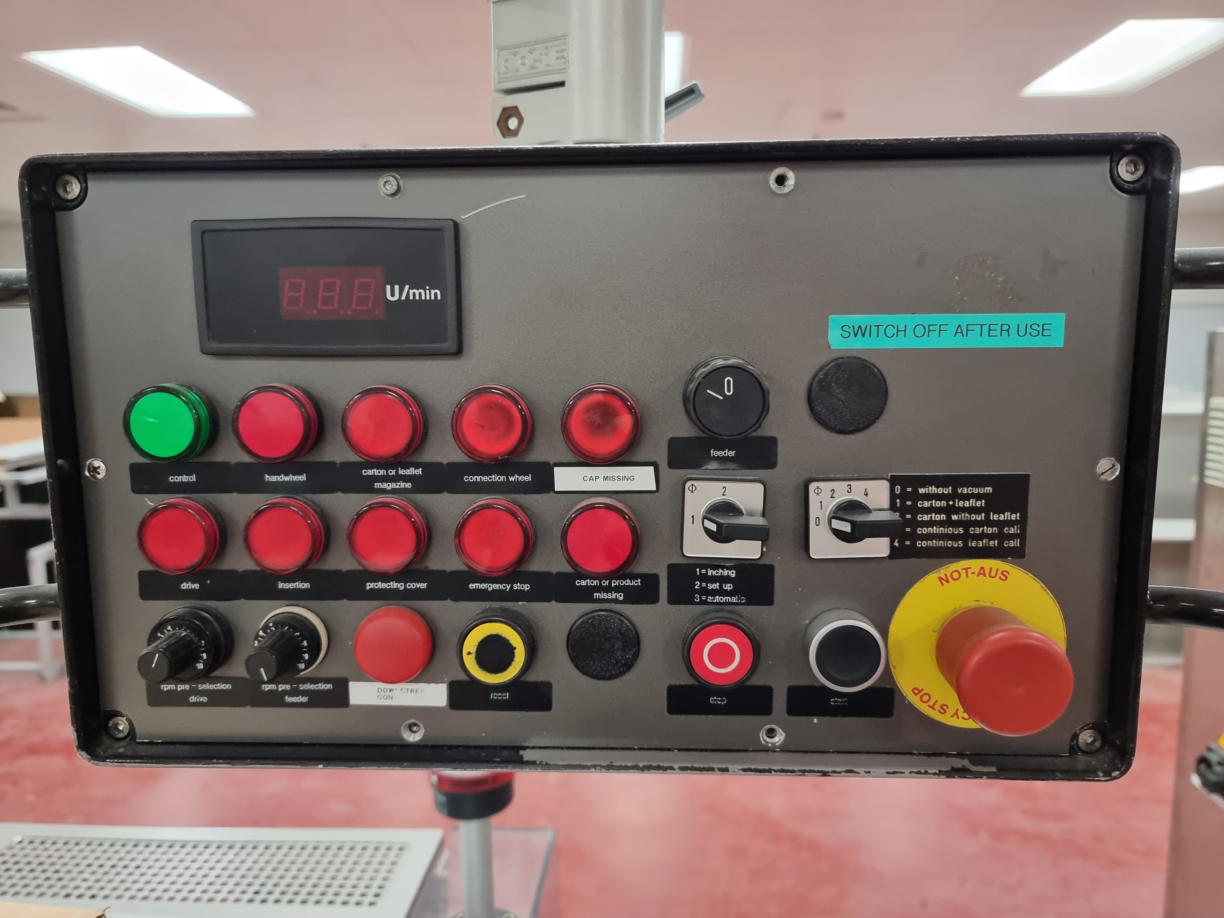 Used Bosch Cart 15 Cartoning Machine