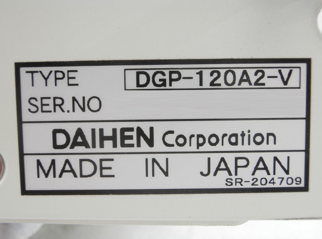 Used Daihen AGA-50B2-V RF Generator DGP-120A2-V TEL 3D80-001479-V1 Tested Working