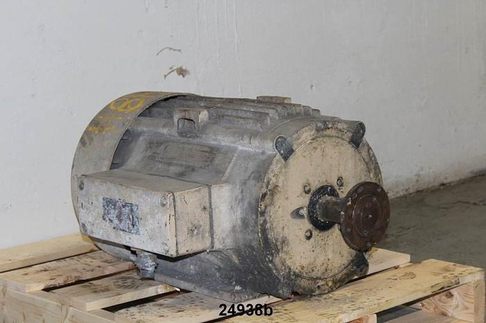 Used General Electric 5KS286SE308B Ac Motor, 20 Hp, 1175 Rpm, 460 Volts, 60 Hz, 1.15 Sf, 286T Frame, Code G, Design B, Class F, 92.4% Efficiency, 76.0% Pf #24938