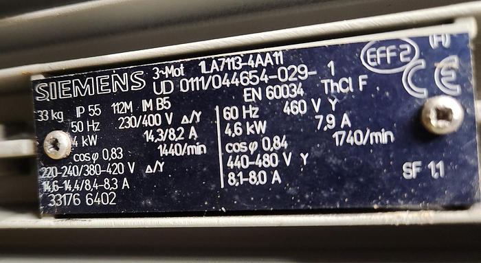 Used Siemens Hydrolic Power Pack Stainless Stee;