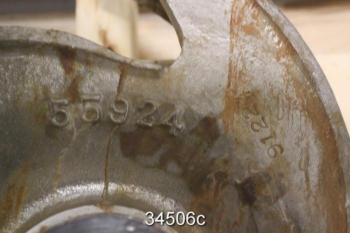 Used Goulds 3175 Impeller, 6x8x14, 2/4 Vane, 14" Diameter, Pattern 55924 #34506