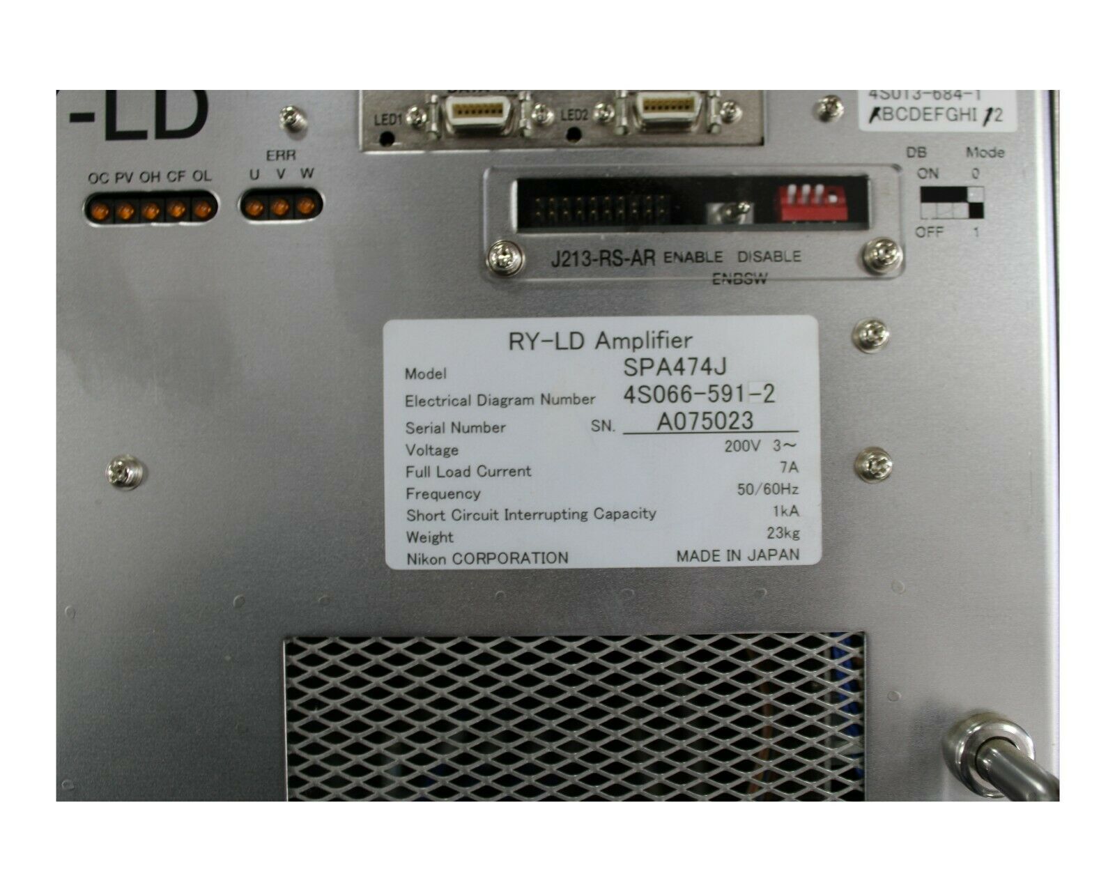 Used Nikon SPA474J RY-LD AMPLIFIER