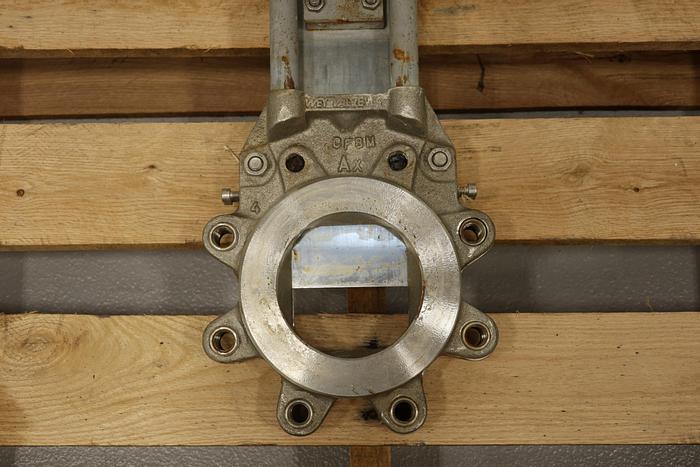 Used Wey 4" Air Operated Knife Gate Valve #44245