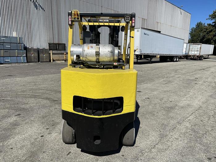 Used 10,000 POUND HYSTER MODEL S100FTBCS FORKLIFT 64" DIAMETER CASCADE CLAMP -PENDING