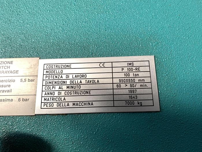 Ottime Eccentric Press IMS P 100-RE