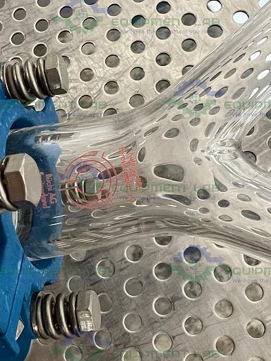 Used Buchi  AG Katalog 8801 Y Shaped Glass w/ 2 Valves