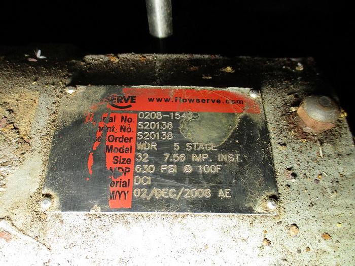 Used FLOW SERVE 630PSI HI-PRESSURE PUMP 150HP
