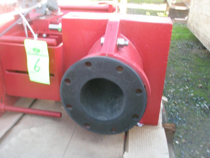 Unused Valve, Pinch, 6" X 3", Red Valve, Series 5200, (2) #C738105