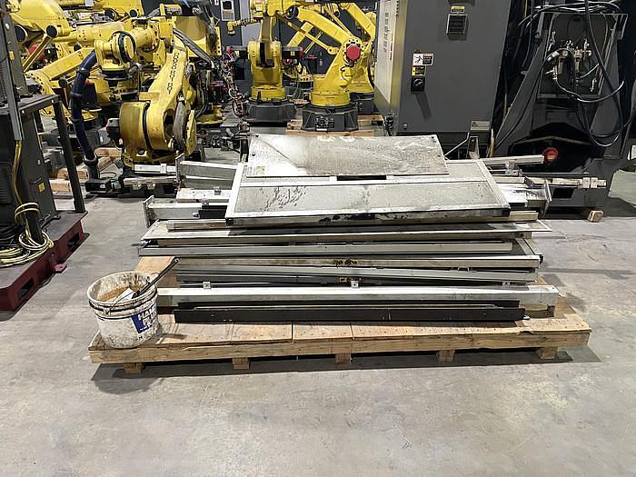 Used Genesis Systems Group Fanuc Arc Mate 100iC Dual Arm Weld Cell with 60" Diameter Index Table R30iA Controller YR. 2012