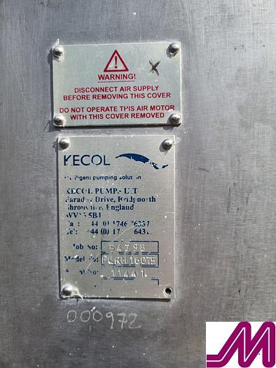 Used Kencol 160 Stainless Steel Drum Pump