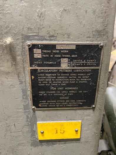 Used GOULD & EBERHARDT  24H Gear Hobber