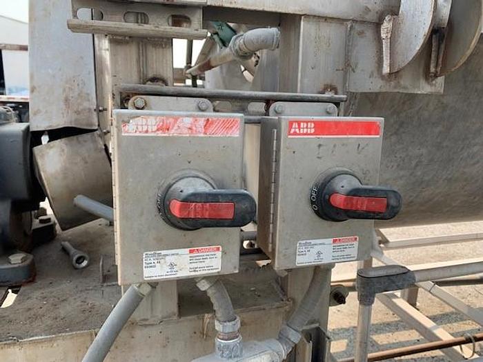 Used Huges 48" Diameter x 16' long Rotary Hot Water Blancher