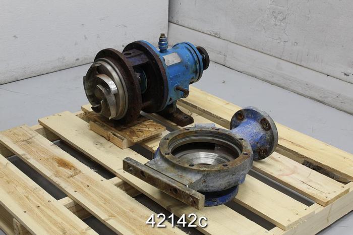 Used Goulds 3196 3x4x10 Pump, Stainless Steel Casing #42142