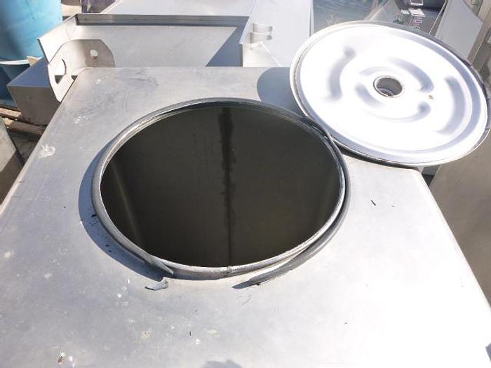 Used Bin, Tote, 75 CF, 550 Gallon, Stainless Steel, Metal Craft, IBC Tote #S744872