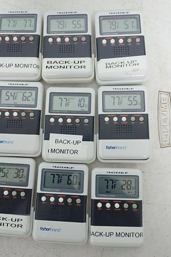 Used Lot of 18 Fisher Scientific 11-661-13 Traceable Digital Hygrometers Thermometers