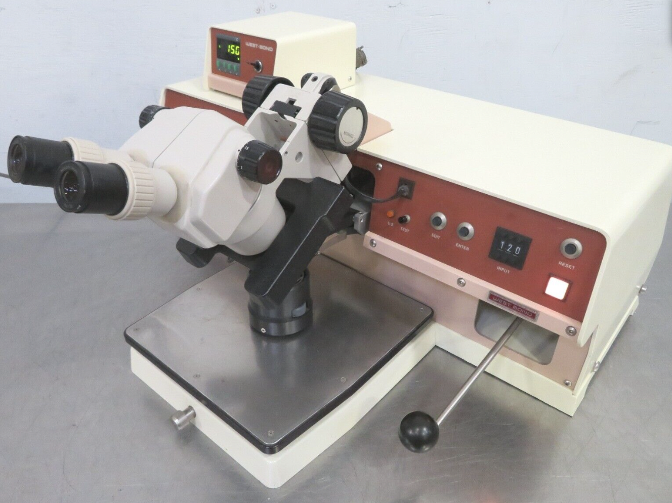 Used West-Bond 7400B Manual 45° Feed Wedge Wire Bonder (refurbished)