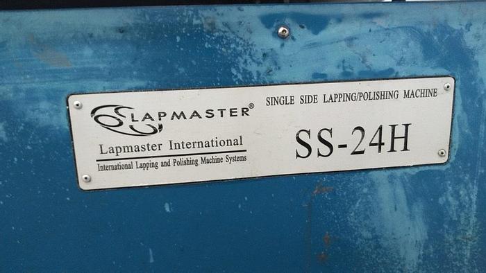 Used Lapmaster SS-24H Single Side Lapping/Polishing Machine